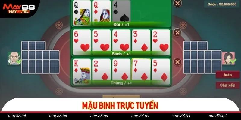 Mậu binh trở thành dòng game bài May88 kịch tính bậc nhất